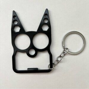 Black Cat Self Defense Keychain
